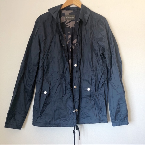 NWOT Slate & Stone Coach Jacket, Navy  Size Large - Picture 4 of 11